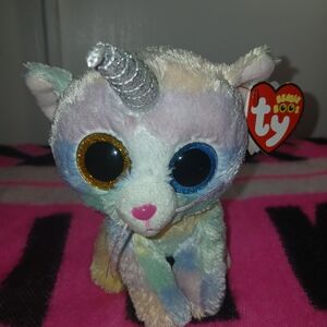 Ty Multicolored Unicorn Cat Plush